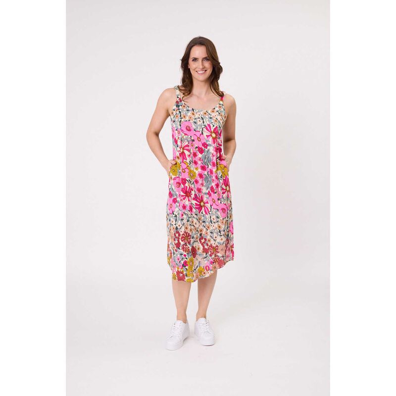 Lemon Tree Maddie Dress Garden Print image number 3